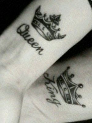 Tattoos by myttoos.com - King 🤴♠️ + Queen 👸❤️