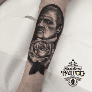 Tattoo by black heart 