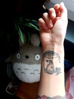 ちびトトロ Mini Totoro got a refresh . . . #tattooart #tattoo #ghiblistudio #ghiblitattoos #Totorotattoo #minitotoro #totoro #blacktattoo #cutetattoo #girlswithtattoos #tattooedgirl #tattoedwoman #inkedgirl #wristtattoo #japanese #yume 