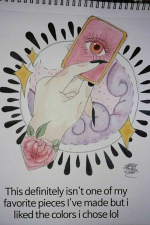 My artwork (ig: @angry.vegan)#hand #neotraditionaltattoo #neotraditionaltattoos  #neotraditional #witch #witchy #crystalball #tarot #tarotcard #rose #flower #flowers
