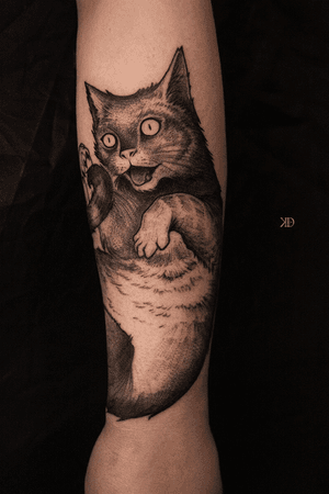 Sweety cat! Meow🐈 #69level #tattoo69level #cattattoo #ink #inked #pettattoo #tats #ta2 #blackandgreytattoo #blackandgrey #sweetytattoo #cutetattoo #goodwork #graphic #eyes #blackAndWhite 