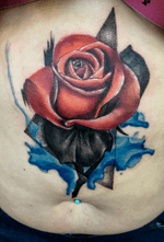 Fusion Rose Done by Pierre Bustos @lotusonyx For Bookings or Inquiries email lotusonyx@gmail.com #lotusonyx #hustlersparlour #hustlebutterdeluxe #killerink #cheyennetattooequipment #electrumstencilproducts #theinkarm #watercolor #dotwork #rose 