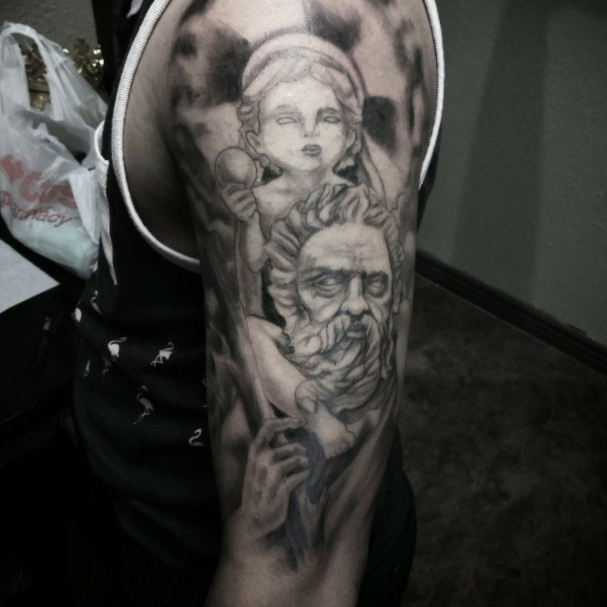 St Christopher Tattoo  Tattoo by Tyler Adams Grizzly Tatto  Flickr