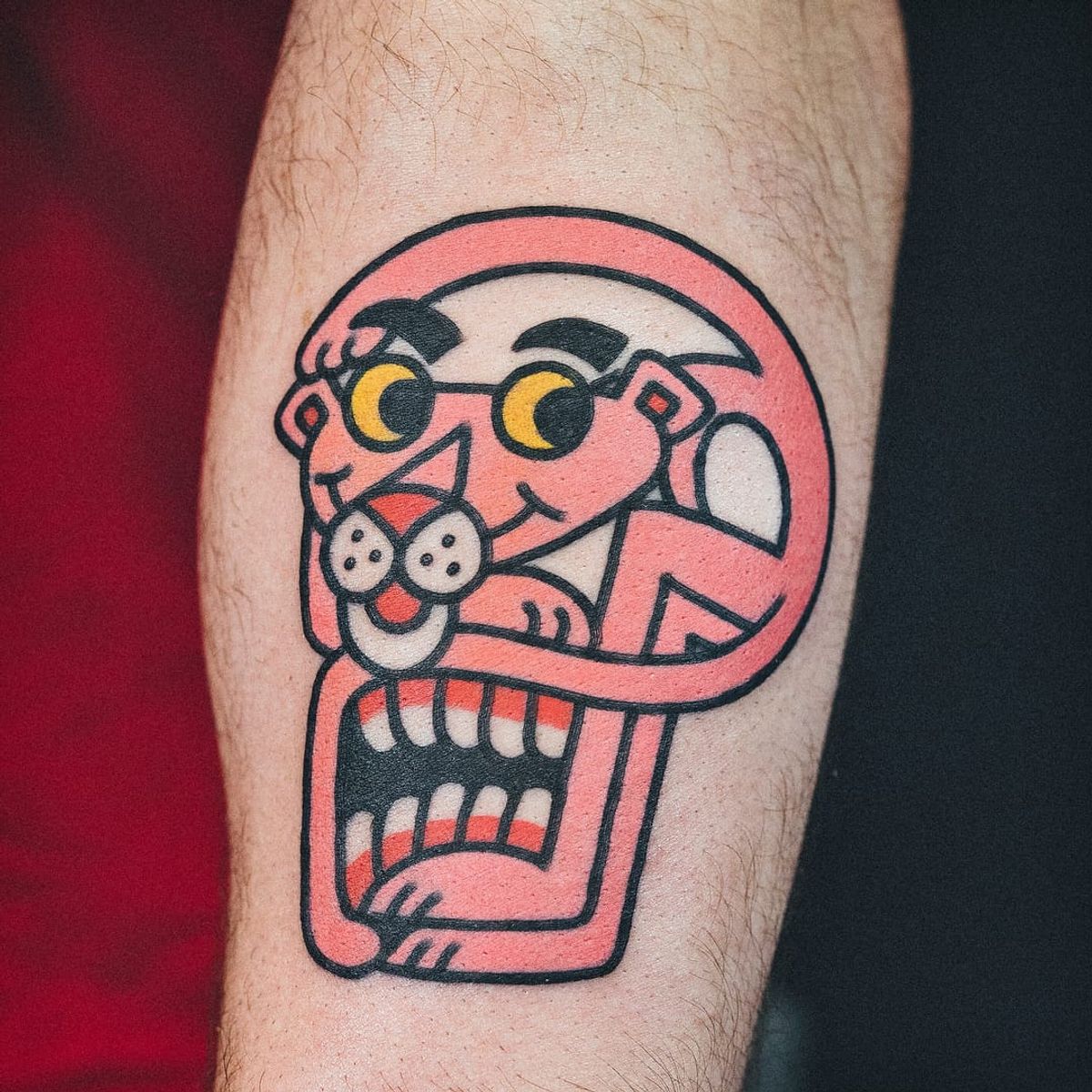 Tattoo uploaded by Tattoodo • Pink Panther tattoo by Woo Loves You #