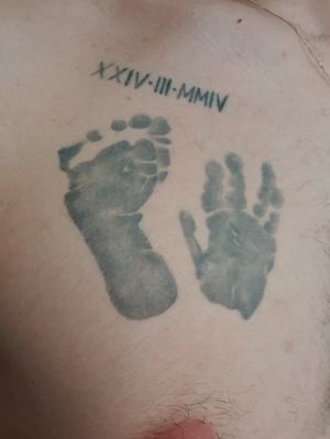 My daughter hand and foot