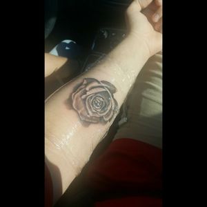 My first tattoo, drawing by Zach, tattoo done by Ethan