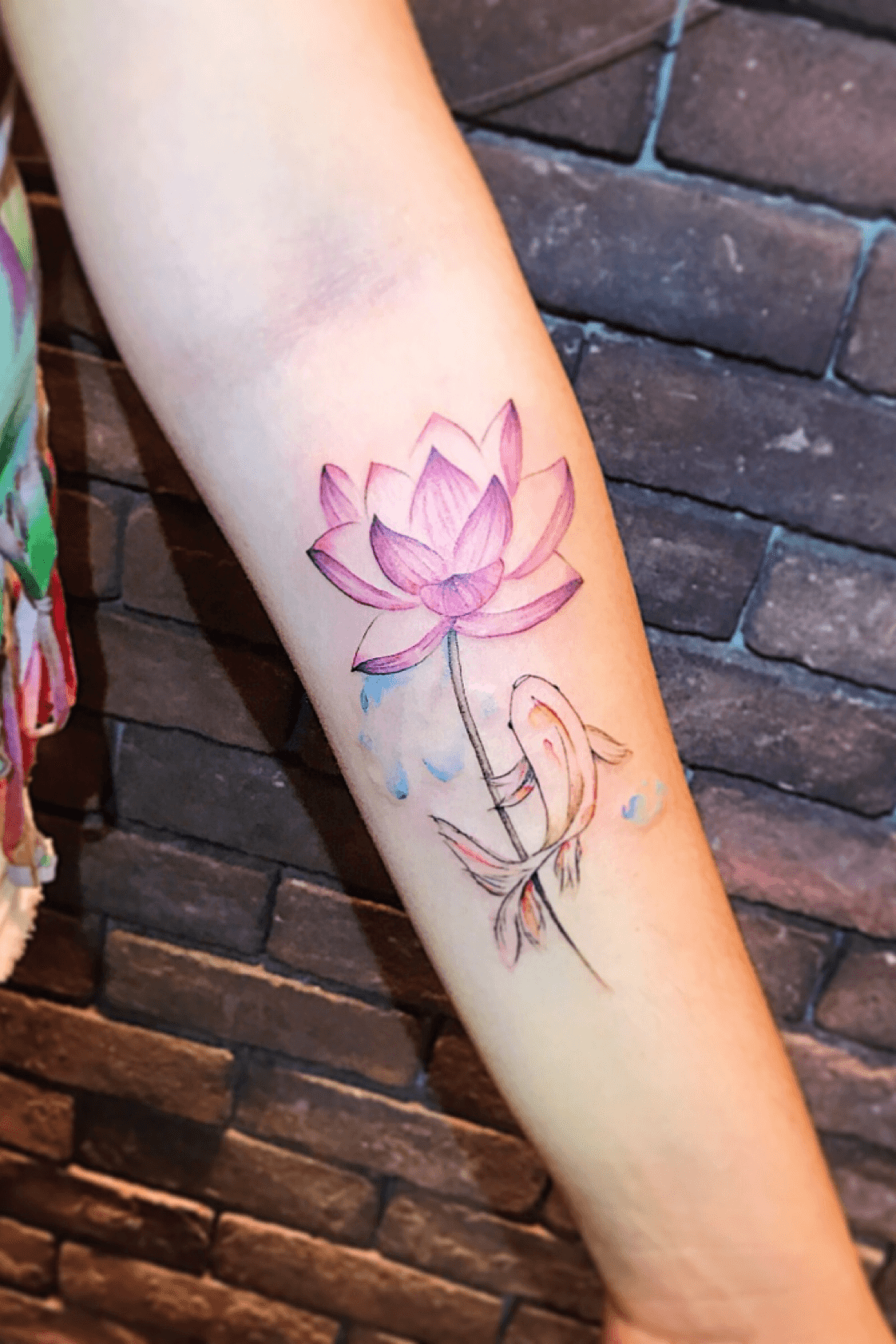 Koi Fish  Lotus  ArtWear Tattoo