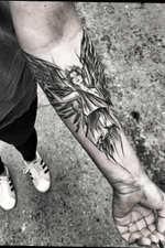 #blackwork #tattooart #angel 
