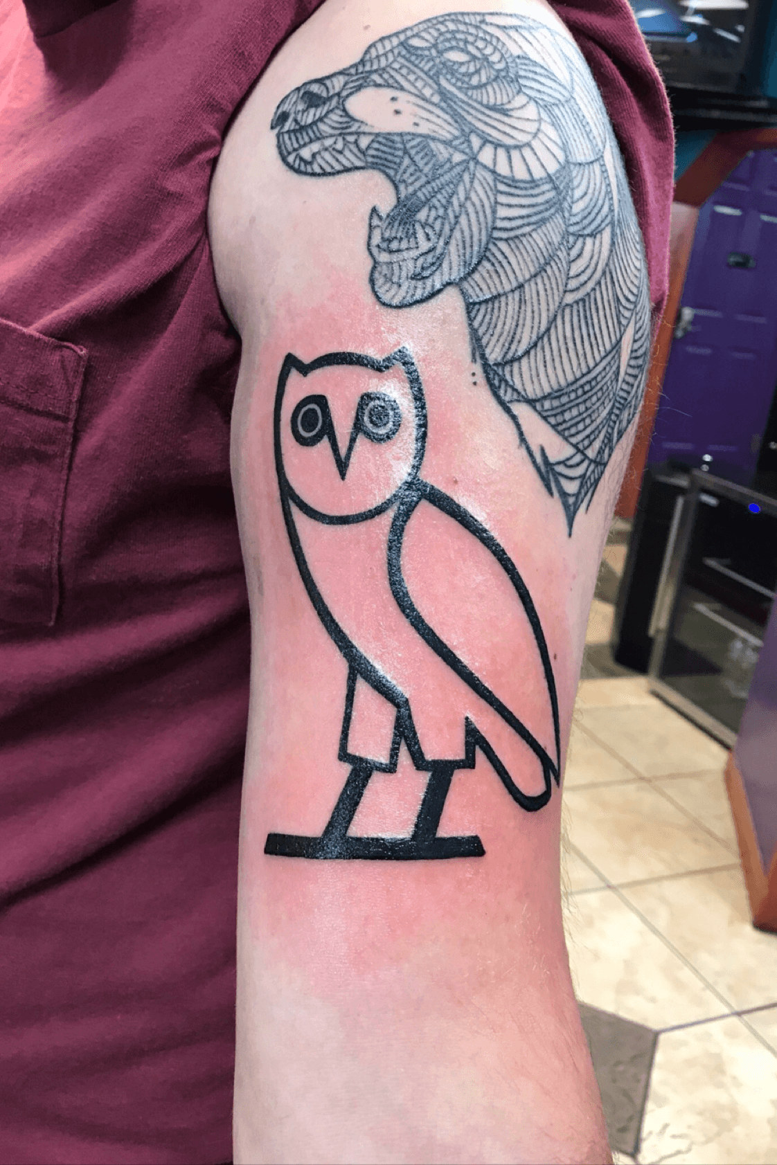 drake ovo owl tattoo