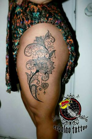 Tattoo Mehndi #Arttattoocebolao #tattooperna 