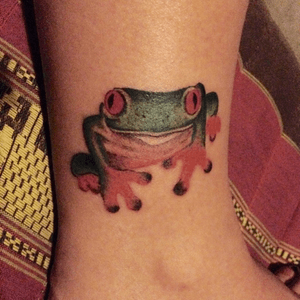 Kambo frog by Poh @ Monkey Magic Tattoo in Pai, Thailand (can't find him in the list to tag so)