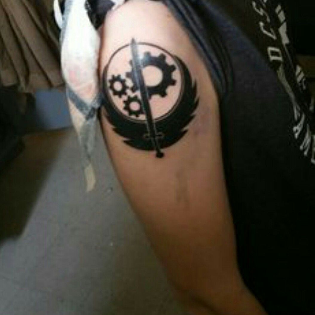 Brotherhood of Steel Tattoo by PunkMikeTaylor on DeviantArt