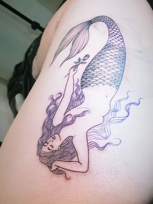 #mermaidtattoo  #firstsession #lausanne #suisse #happypets
