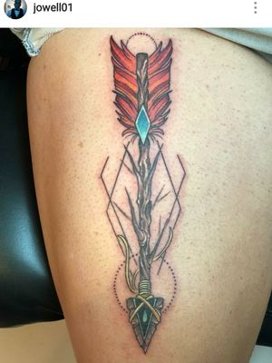 Arrow tattoo crisfuentesart 