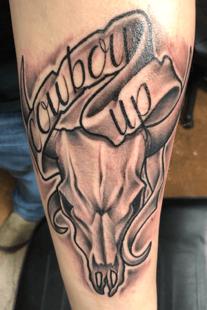 Tattoo uploaded by Scaredy Tatts • Bull skull • Tattoodo
