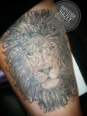 Lion design. Love this piece. #liontattoo 