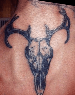 Deer Skull Hand Tattoo