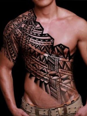 Maori chestattoo 