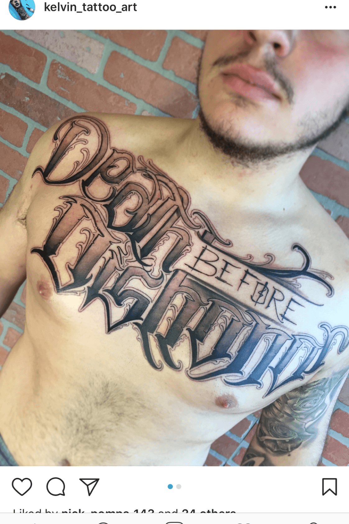 Death Before Dishonor Head Tattoo