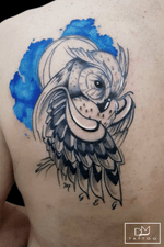 Owl #art #artists #tattoo #tattooartist #draw #drawing #drawings #tattoos #tattooink #ink #inkedgirls #tattooer #tattooed #inkdrawing #follow4follow #followforfollow #like4like #likeforfollow #likeforlike #owl #watercolor #rosetattoo
