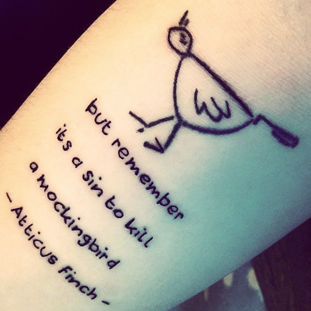 to kill a mockingbird tattoo quotes