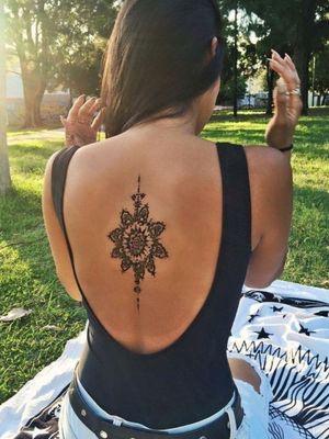 Feminine and Sexy Back Tattoo