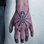 Tattoo by Mirko Sata #MirkoSata #satatttvision #linework #spider #linework #dotwork #triangle #shapes