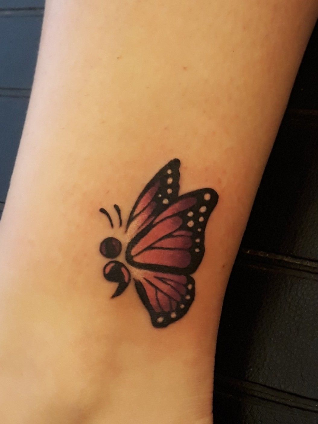 30 Semicolon Butterfly Tattoo  neartattoos