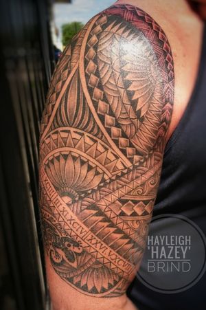 Freehand Polynesian tattoo. #polynesiantattoo 