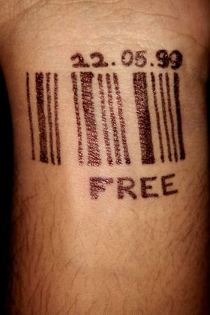Some people need to be free but for some they are born to be free#barcode #tatooartist #AbstractTattoos #piercing #taglines 