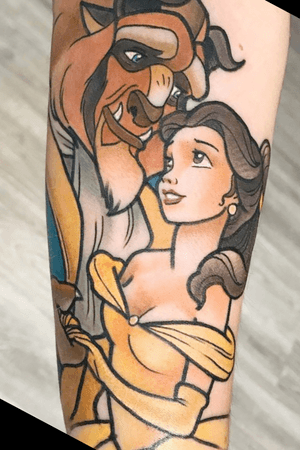 Cant wait to this beautiful work of art on my body #beautyandthebeast #disneytattoo 