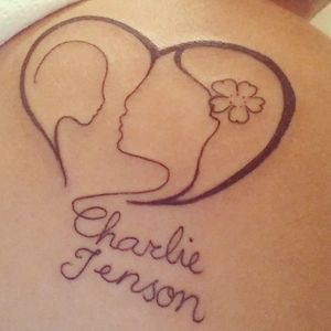 Mother & Son #motherandson #heart #outline #CharlieJenson 