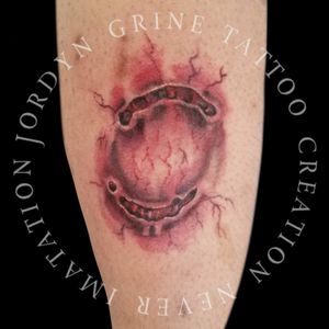 Zombie bite tattoo .... Follow me.#zombietattoo #zombie #Zombiebite #colortattoo #colorrealism #realism #horrortattoo 