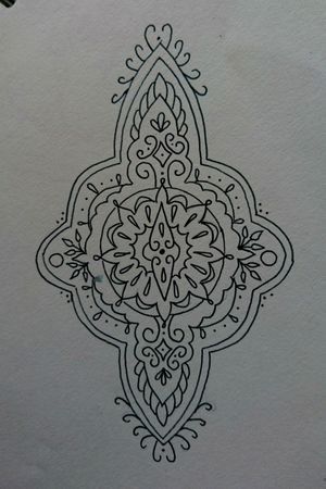 geometric Ornament; sketchbook page 1; by me 