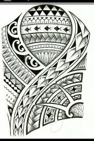 My Polynesian Quarter Sleeve Template my Artist used to go off of while he free handed my tattoo. We changed some things that I didn't like an added other things to make it my own. *I Been getting some many likes, comments and saves on my quarter sleeve .....I Fig id post it for you guy. Hope this helps.#PolynesianTattoos #polynesiantattoo #polynesian 