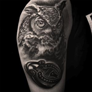 Tattoo by artist Lance Levine.See more of Lance's work here: http://www.larktattoo.com/long-island-team-homepage/lance-levine/.. . . .#bng #bngtattoo #bnginksociety #owl #owltattoo #lock #locktattoo #tattoo #tattoos #tat #tats #tatts #tatted #tattedup #tattoist #tattooed #inked #inkedup #ink #tattoooftheday #amazingink #bodyart #tattooig #tattoosofinstagram #instatats  #larktattoo #larktattoos #larktattoowestbury #westbury #longisland #NY #NewYork #usa #art