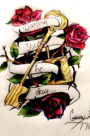 A picture i drew, for my first tattoo idea💜