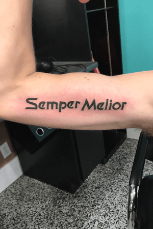 Semper Melior, latin for "always better"