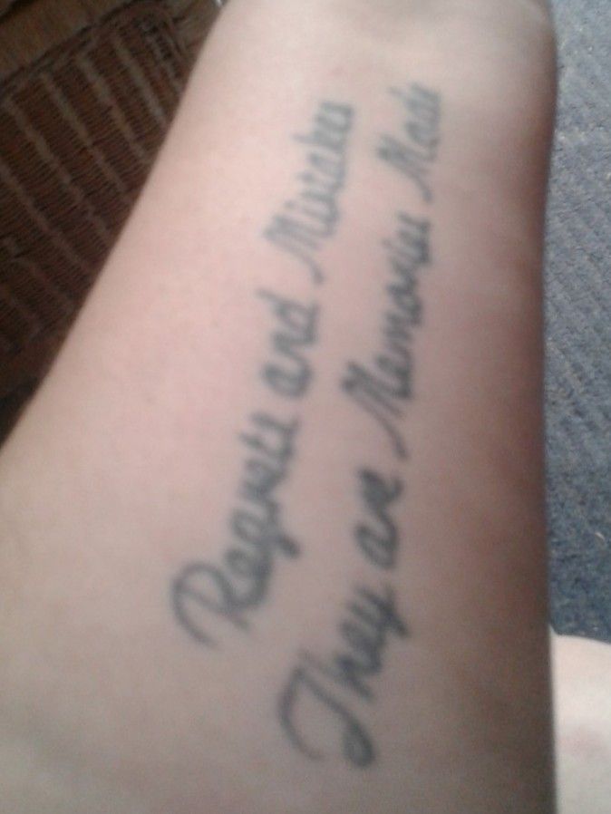 Tattoo uploaded by Hateful Kate • Regrets and mistakes they're