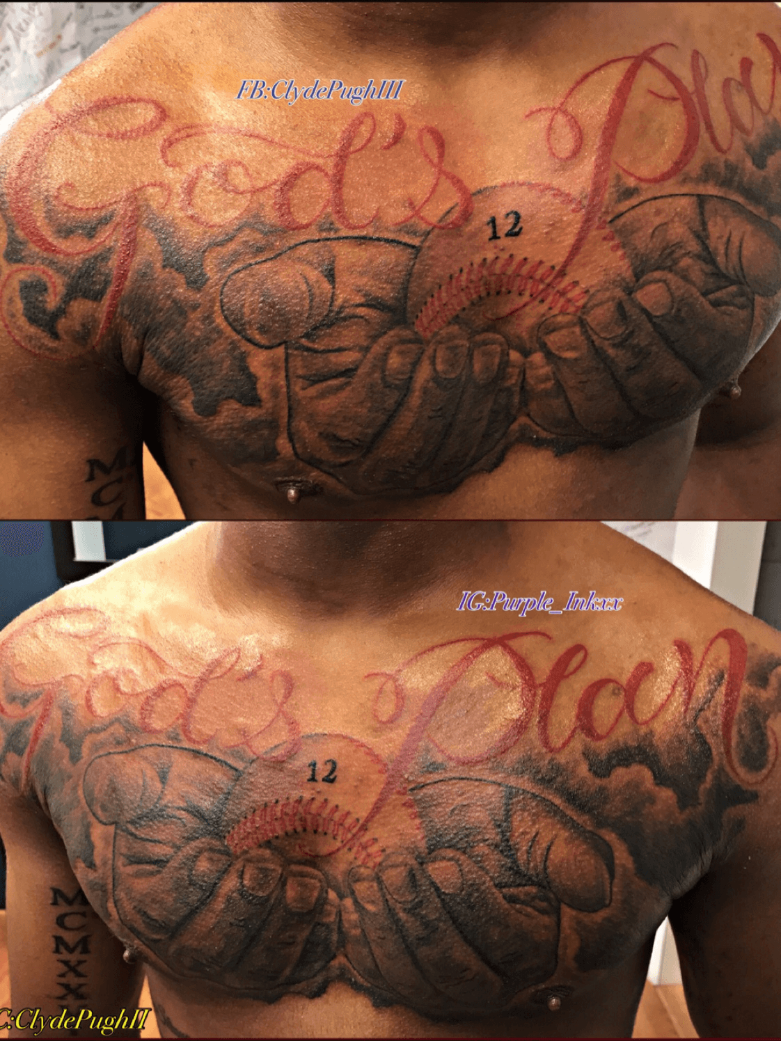 like father like son chest tattoo