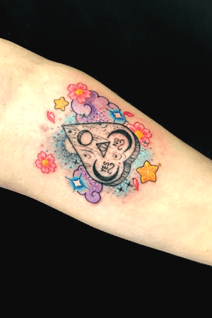 Some colors on an old tattoo