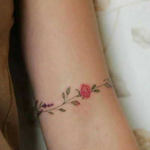 Tattoo Uploaded By Kandace Rose Dainty Feminine Arm Band 5231 Tattoodo