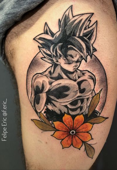 3 sessions total on this Vegeta tattoo from Dbz ✌🏿