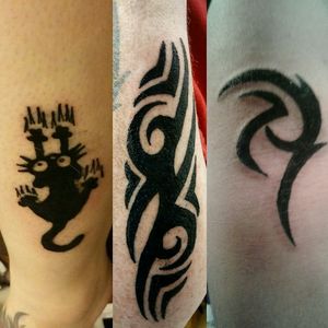Three of my first tattoos from October of 2016