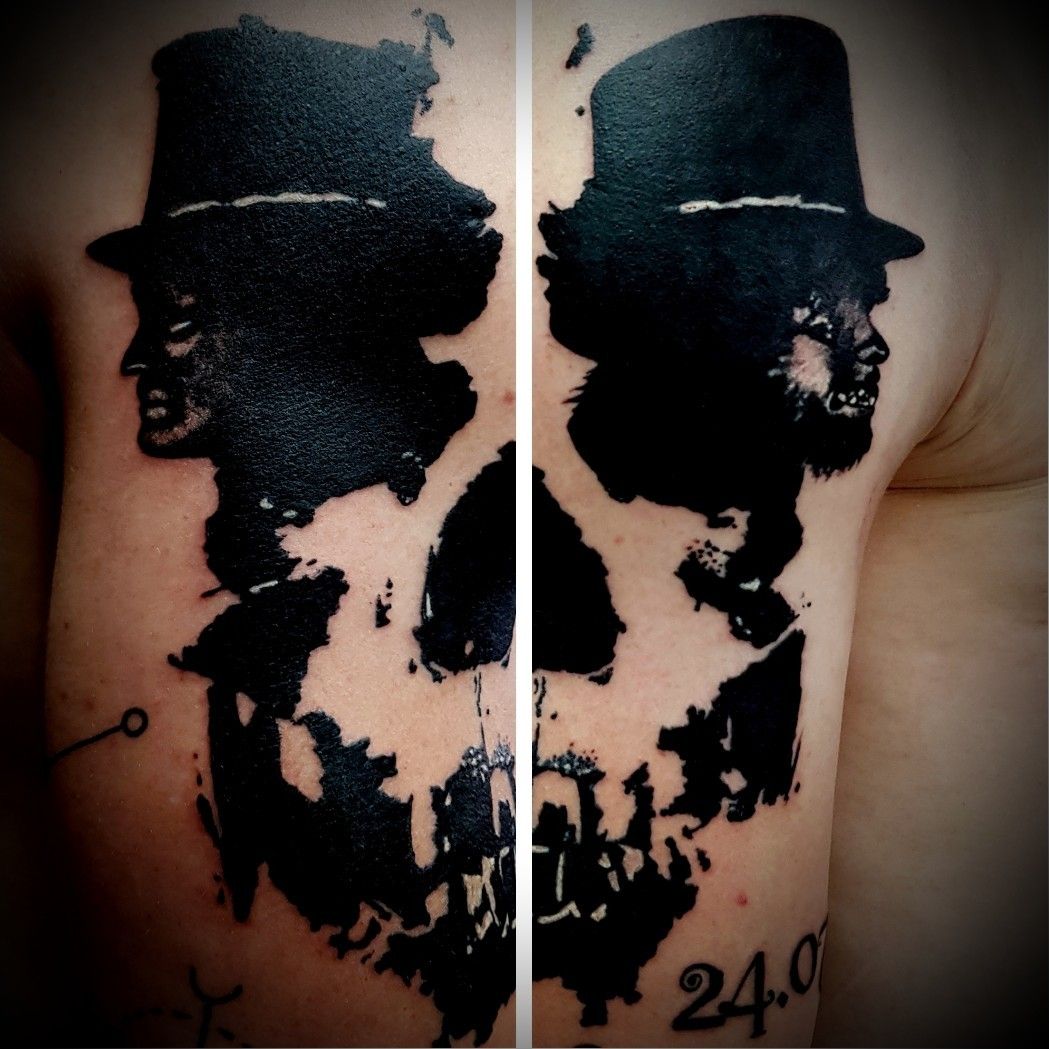 Jekyll and Hyde done by Josh at Blue Buddha in NV  rtattoo