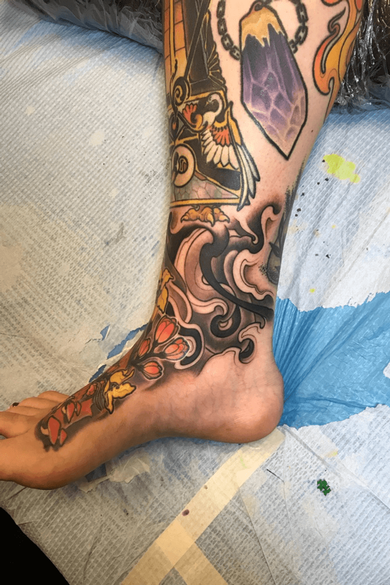 Tattoo Uploaded By Zachariah Fincher • Ferrous Ankle Torture 🌱🌱🌱🌱🌱monolithgtattoos Tattoo 4095