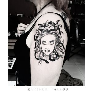 Medusa 🐍Instagram: @karincatattoo #medusa #snake #arm #tattoo #tattoos #tattoodesign #tattooartist #tattooer #tattoostudio #tattoolove #ink #tattooed #girl #woman #tattedup #inked #istanbul #dövme #turkey