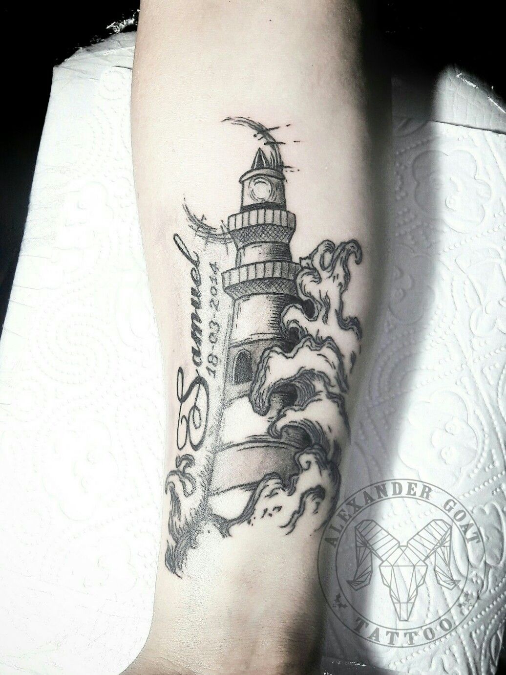 Cape Hatteras lighthouse black and grey forearm tattoo  Tatoo Tatuagens  Tatuagens top