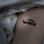 Tattoo by Sol tattoo #Sol #Soltattoo #cartattoos #realism #realistic #hyperrealism #tiny #small #car #porsche #sportscar #racecar #vintagecar