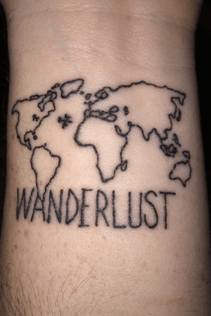 Waunderlust tells of my deasire to travel the world